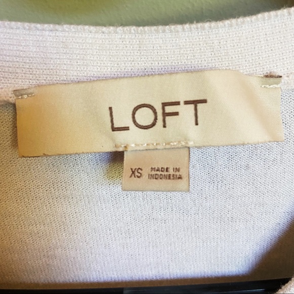 LOFT Women’s, V-Neck Cardigan in White, size XS - Picture 4 of 4